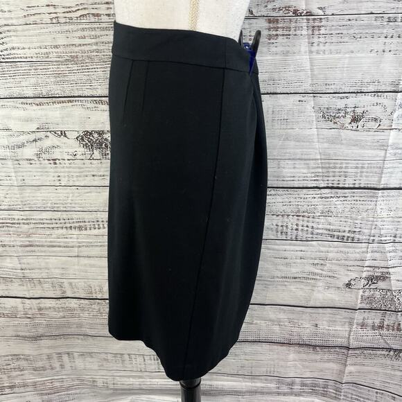 Trina Turk Los Angeles Skirt size 12 Classic Black Pencil Knee Stretch Career - Picture 7 of 8